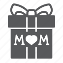 gift, mom, mother, present, box, love, heart