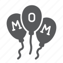 happy, mothers, day, balloon, balloons, mom, party