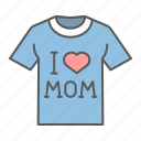 i, love, mom, tshirt, clothes, male, t-shirt
