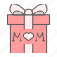 gift, mom, mother, present, box, love, heart 