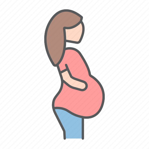Pregnant, woman, female, pregnancy, maternity, childbirth, mother icon - Download on Iconfinder