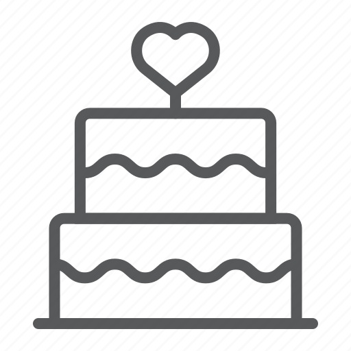 Stacked, wedding, love, cake, heart, dessert, bakery icon - Download on Iconfinder