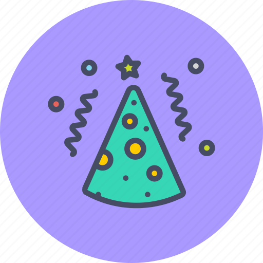 Birthday, cap, celebrate, cone, merry, new year, party icon - Download on Iconfinder
