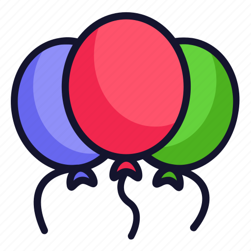Balloons, party, birthday, celebration, new year icon - Download on Iconfinder