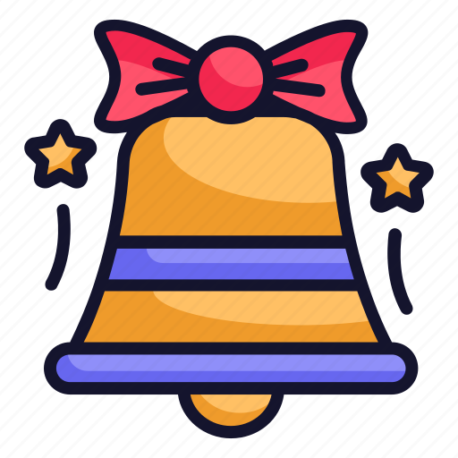 Bell, bow, ribbon, party, celebration, new year icon - Download on Iconfinder