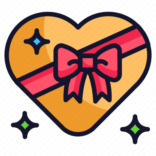 Gift, box, new year, party, heart icon - Download on Iconfinder