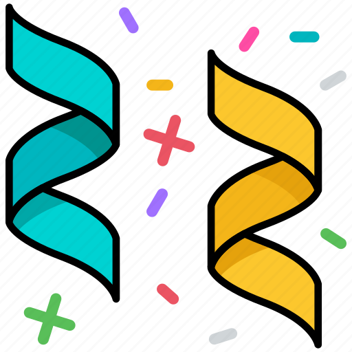 Happy new year, confetti, party, celebrate, event icon - Download on Iconfinder