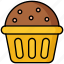 happy new year, muffin, cupcake, dessert, sweet 