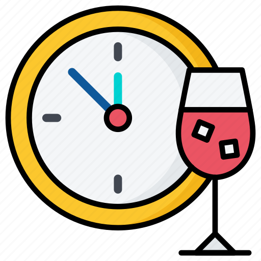 Happy new year, time, drink, celebrate, party icon - Download on Iconfinder