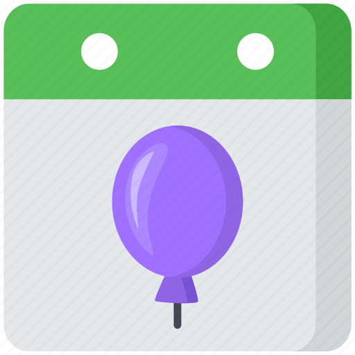 Happy new year, calendar, balloon, party, celebration icon - Download on Iconfinder