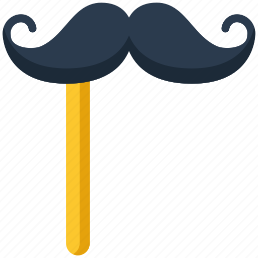 Happy new year, mustache, facial, hair, style icon - Download on Iconfinder