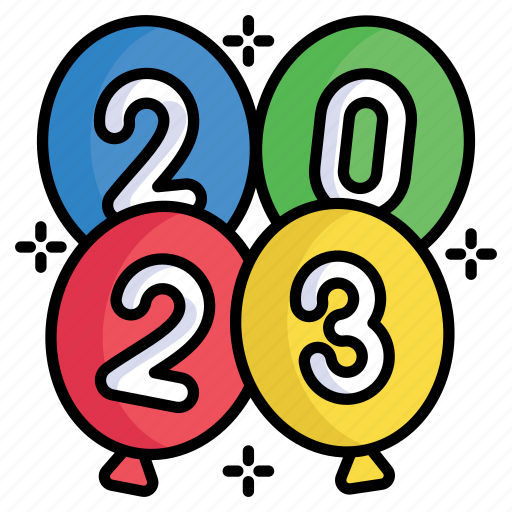 Party, balloon, digits, new year, helium, decoration, decor icon - Download on Iconfinder