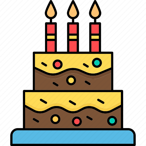 Birthday cake, cake, dessert, sweet, birthday, celebration, party icon - Download on Iconfinder