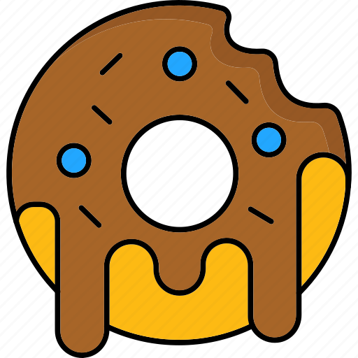 Donut, food, sweet, dessert, doughnut, bakery, cake icon - Download on Iconfinder