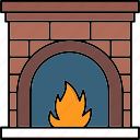 fireplace, fire, winter, chimney, warm, christmas, flame, xmas, bonfire