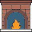 fireplace, fire, winter, chimney, warm, christmas, flame, xmas, bonfire 