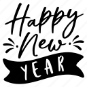typography, happy, celebration, party, year, happy new year, new year