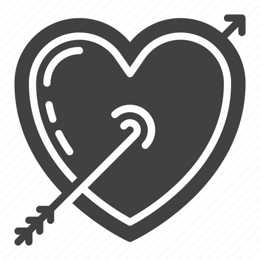 Arrow, heart, love, romance, valentine icon - Download on Iconfinder