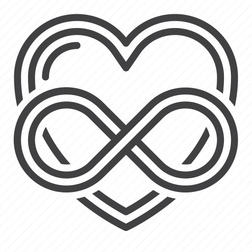 Eternal, heart, infinity, love icon - Download on Iconfinder