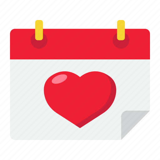 Calendar, date, heart, holiday, love, romantic, valentine icon - Download on Iconfinder