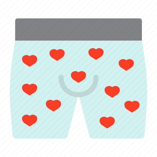 Briefs, holiday, love, men, romantic, underwear, valentine icon - Download on Iconfinder