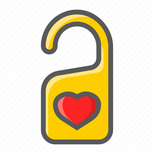 Disturb, do, door, hanger, love, not, valentine icon - Download on Iconfinder
