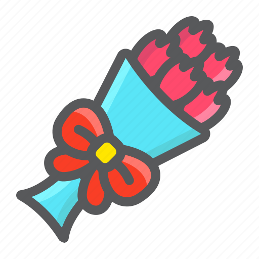Bouquet, floral, flowers, holiday, love, romantic, valentine icon - Download on Iconfinder