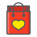 bag, heart, holiday, love, romantic, shopping, valentine
