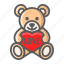 bear, heart, holiday, love, romantic, teddy, valentine 