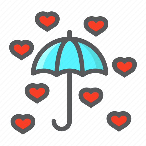 Happy, heart, holiday, love, romantic, umbrella, valentine icon - Download on Iconfinder