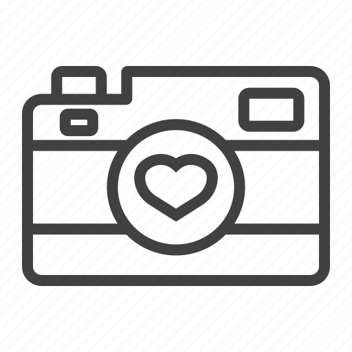 Camera, heart, holiday, love, photography, romantic, valentine icon - Download on Iconfinder
