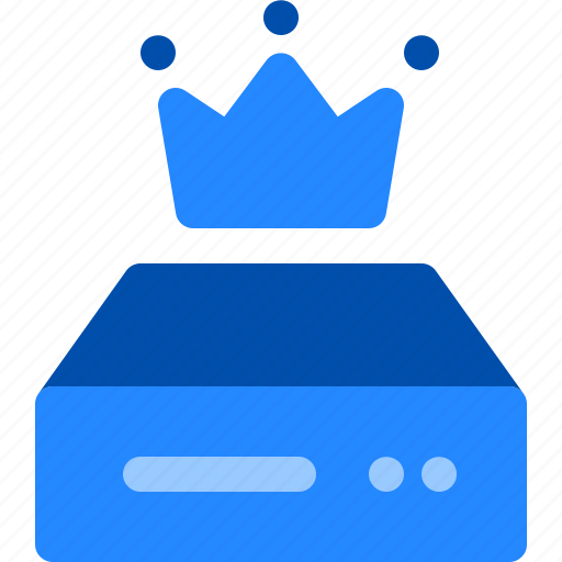 Crown, data, disk, drive, hard, master icon - Download on Iconfinder