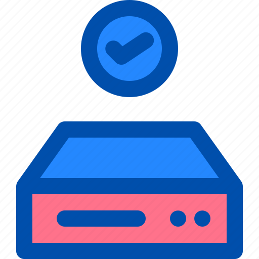 Check, detected, disk, drive, hard, tick icon - Download on Iconfinder