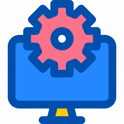 Computer, developer, gear, maintenance, settings icon - Download on Iconfinder