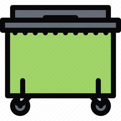 Cleaning, dumpster, maid, profession, service, work icon - Download on Iconfinder
