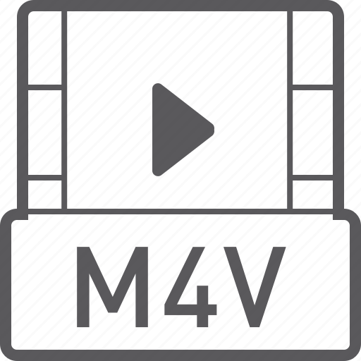 Basic, file, m4v, video icon - Download on Iconfinder