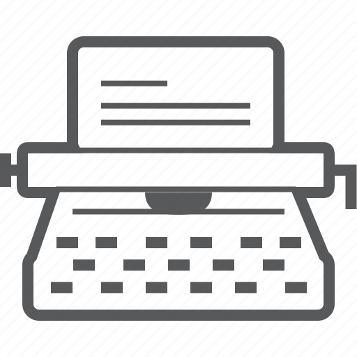 Typewriter, document, text, type, typing, write, writing icon - Download on Iconfinder