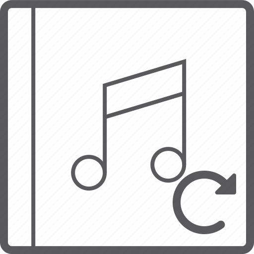 Cover, music, reload icon - Download on Iconfinder