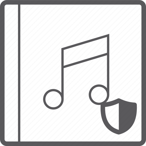 Cover, music, shield icon - Download on Iconfinder