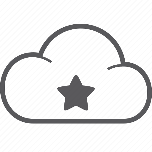 Cloud, star icon - Download on Iconfinder on Iconfinder