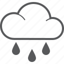 cloud, rain, aqua, drop, forecast, raining, weather