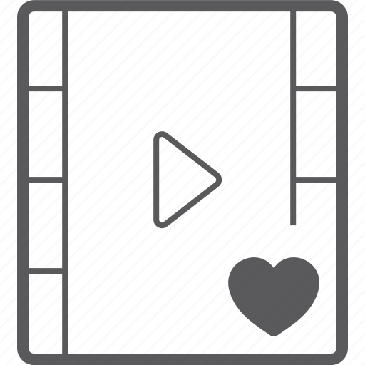 Heart, player, video icon - Download on Iconfinder