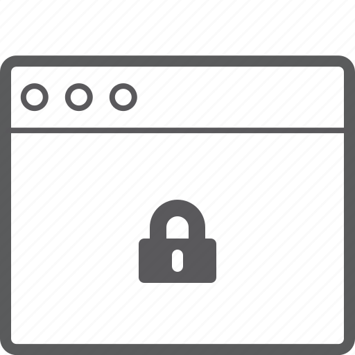 Layout, lock, website icon - Download on Iconfinder