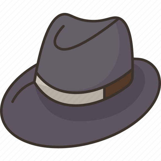 Hat, trilby, men, clothing, fashion icon - Download on Iconfinder