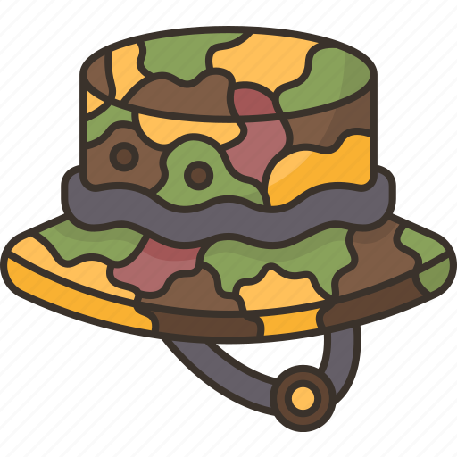Hat, military, army, boonies, camouflage icon - Download on Iconfinder