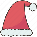 hat, santa, christmas, festival, winter