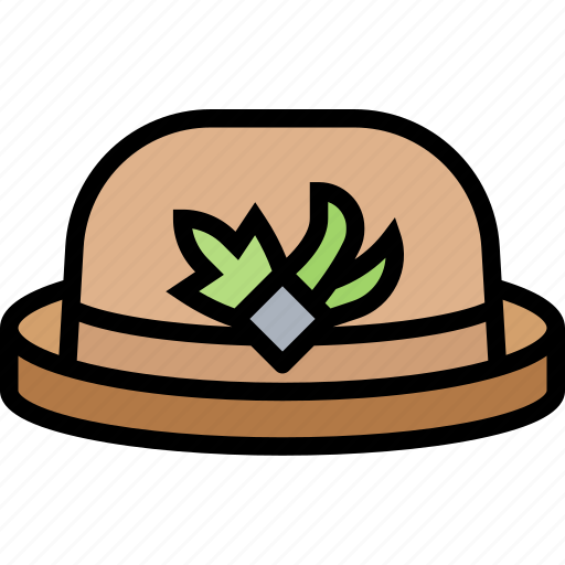 Hat, bowler, derby, costume, fashion icon - Download on Iconfinder