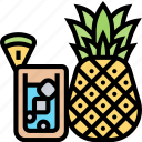 pineapple, juice, fruit, fresh, tropical