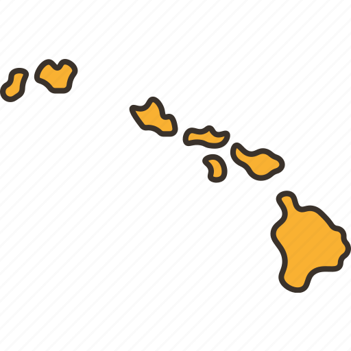 Hawaii, map, island, geography, state icon - Download on Iconfinder