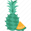 pineapple, fruit, juicy, organic, tropical